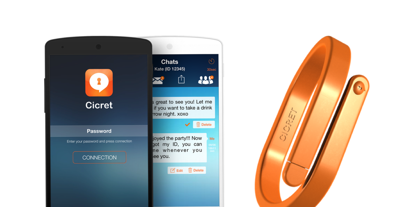 image smartphone et montre cicret